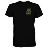 Fluent In Foul Language and Tiddies Men's T-Shirt From Combat Iron Apparel