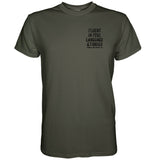 Fluent In Foul Language and Tiddies Men's T-Shirt From Combat Iron Apparel