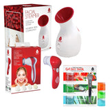 Pursonic Spa Facial Care Bundle: Facial Steamer, Cleansing Brush, & Gel Face Masks from Pursonic
