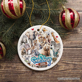 Artistic San Diego Zoo Classic Handcrafted Ornament, California State Ceramic Souvenir and Tree Decor from OrnamentallyYou