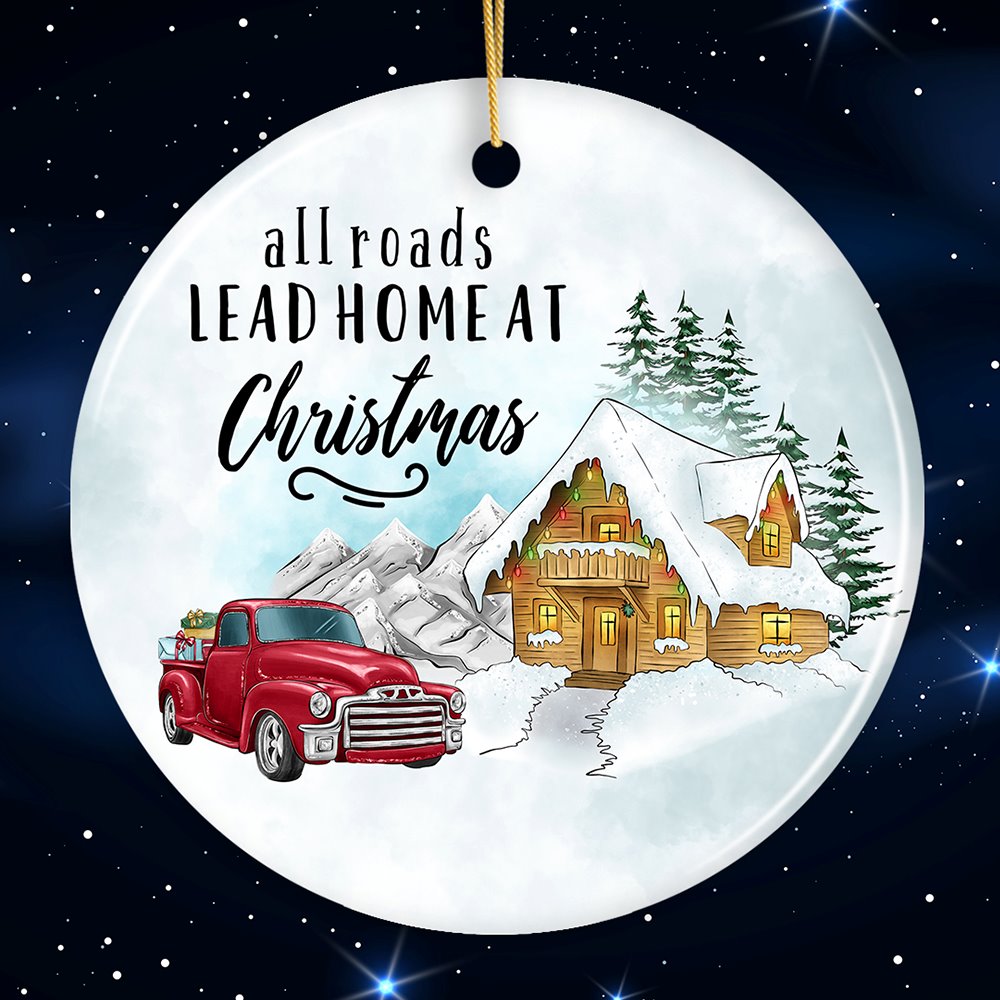 All Roads Lead Home at Christmas Ornament from OrnamentallyYou