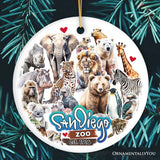 Artistic San Diego Zoo Classic Handcrafted Ornament, California State Ceramic Souvenir and Tree Decor from OrnamentallyYou