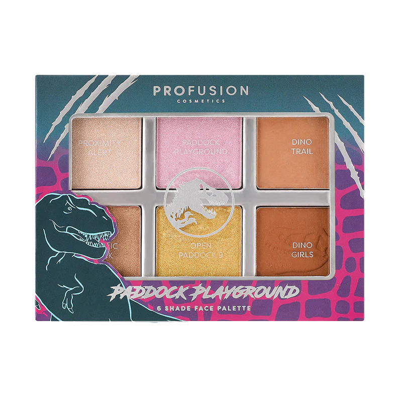 Jurassic World | Paddock Playground Face Palette from Profusion Cosmetics