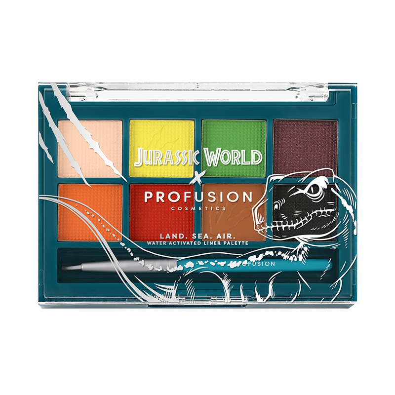 Jurassic World Land.Sea.Air Water Activated Liner Collection from Profusion Cosmetics