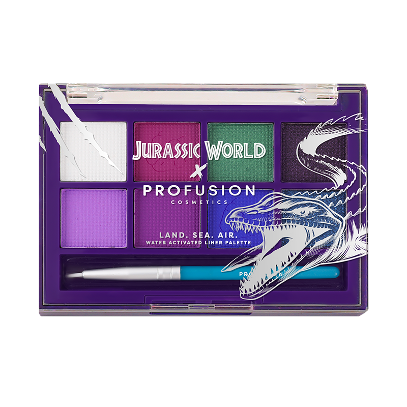 Jurassic World Land.Sea.Air Water Activated Liner Collection from Profusion Cosmetics