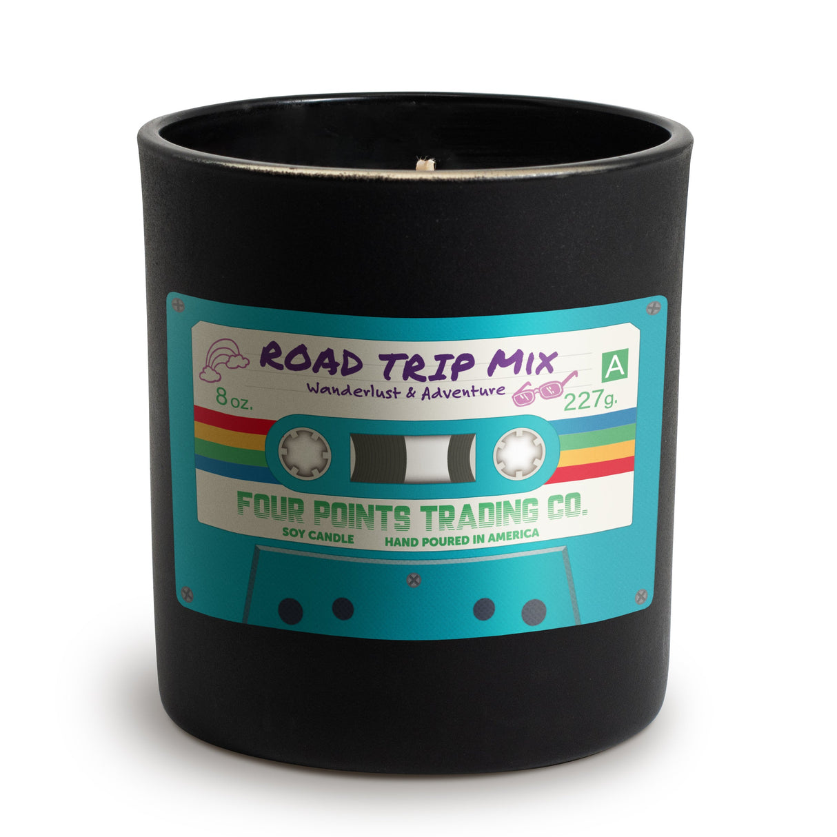 Road Trip Mix 8 oz Soy Candle from Four Points Trading Co.