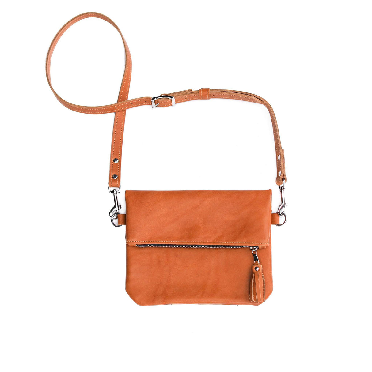 Foldover Crossbody Clutch from Lifetime Leather Co.