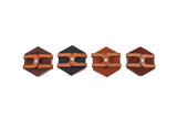 Leather Hexagon Coaster Set All for American from Lifetime Leather Co.