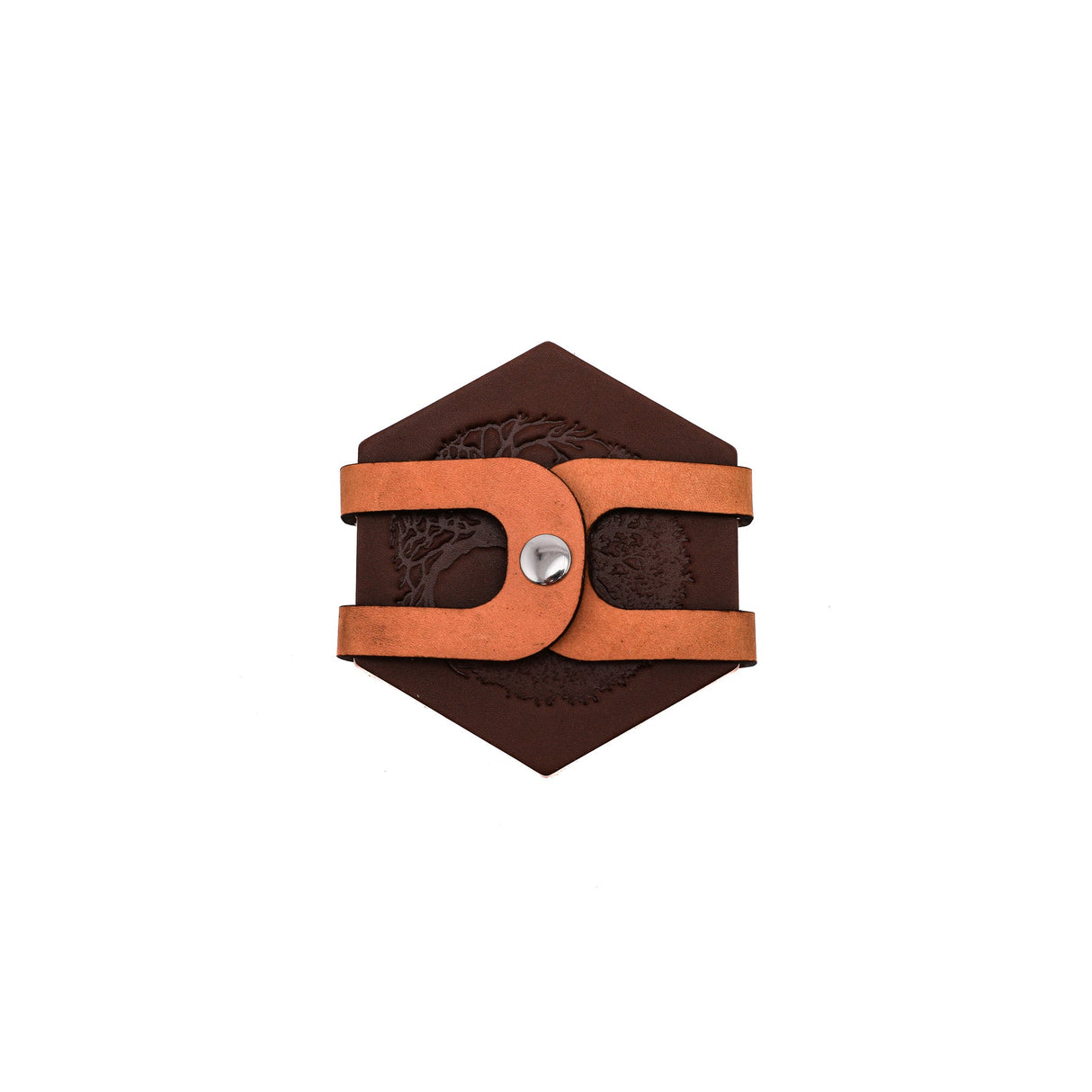 Leather Hexagon Coaster Set All for American from Lifetime Leather Co.