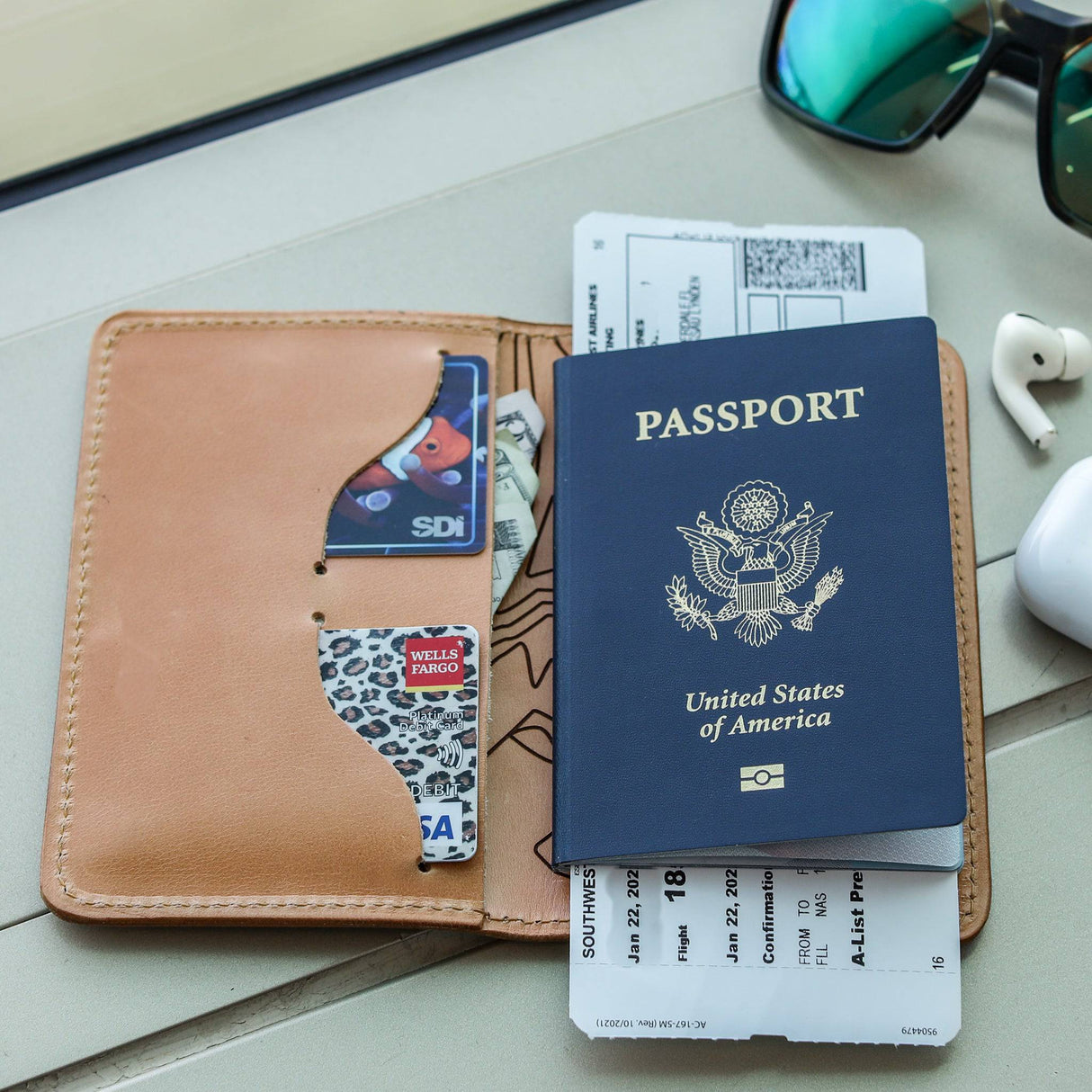 Passport Covers All for American from Lifetime Leather Co.