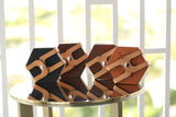 Leather Hexagon Coaster Set All for American from Lifetime Leather Co.