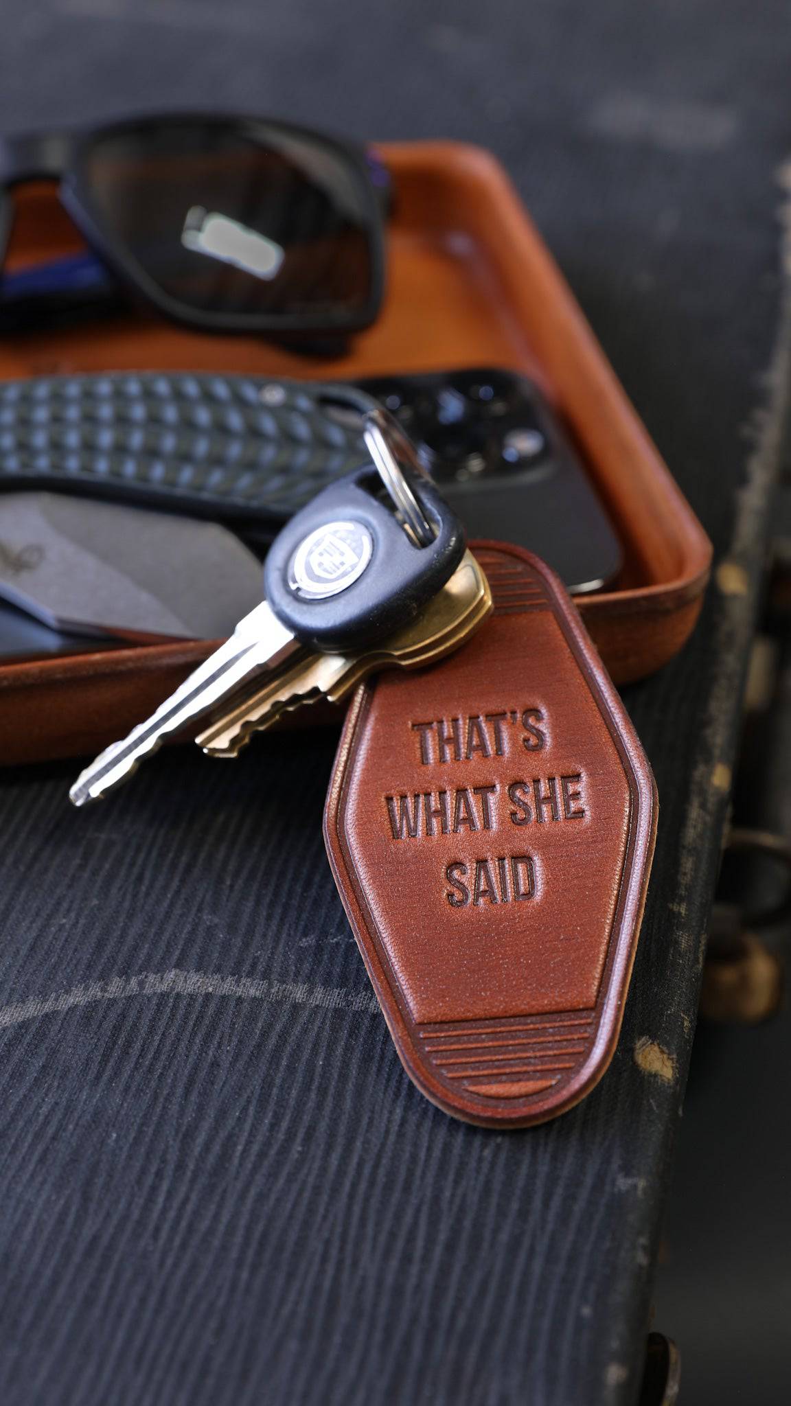 Dad's Keychain from Lifetime Leather Co.