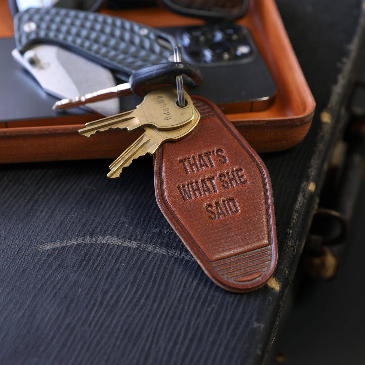 Dad's Keychain from Lifetime Leather Co.