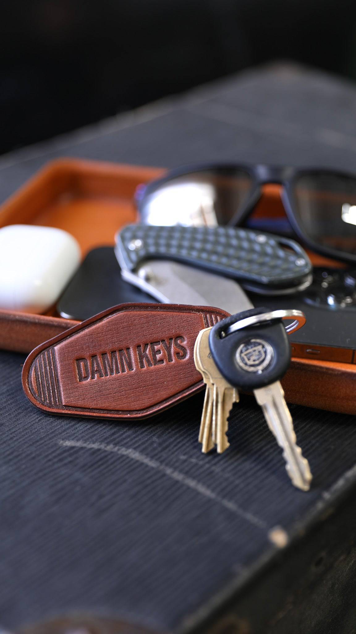 Dad's Keychain from Lifetime Leather Co.