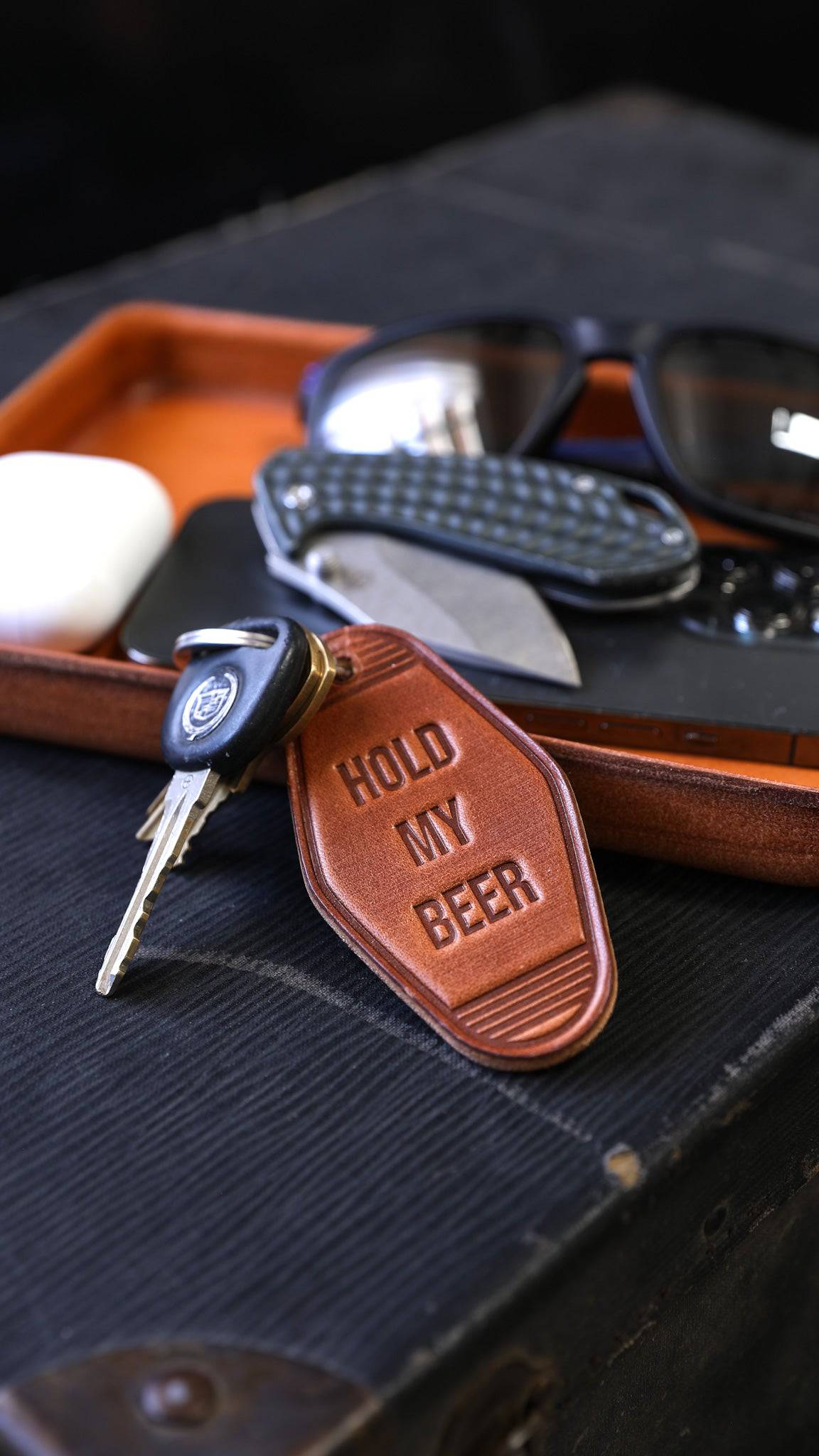 Dad's Keychain from Lifetime Leather Co.