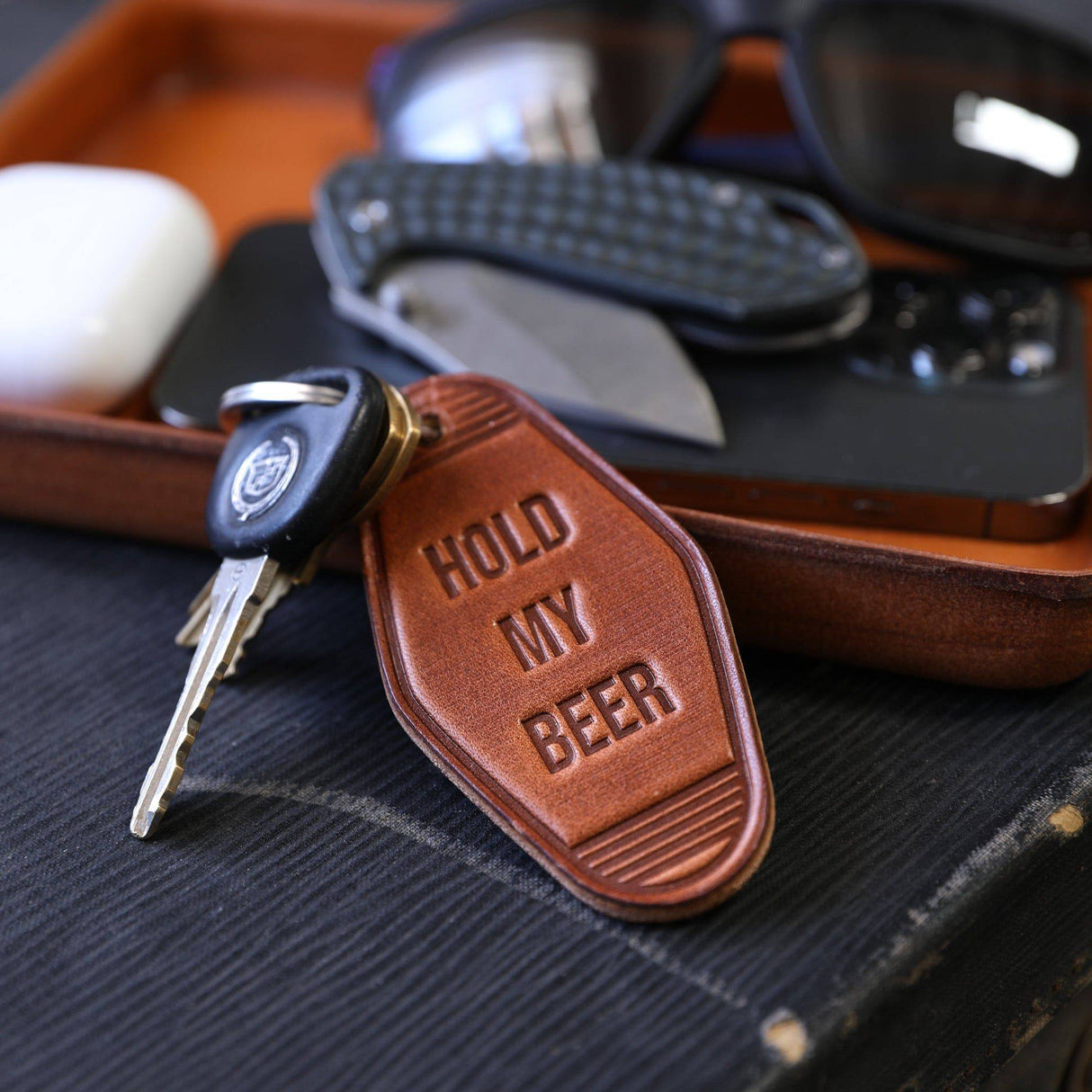 Dad's Keychain from Lifetime Leather Co.
