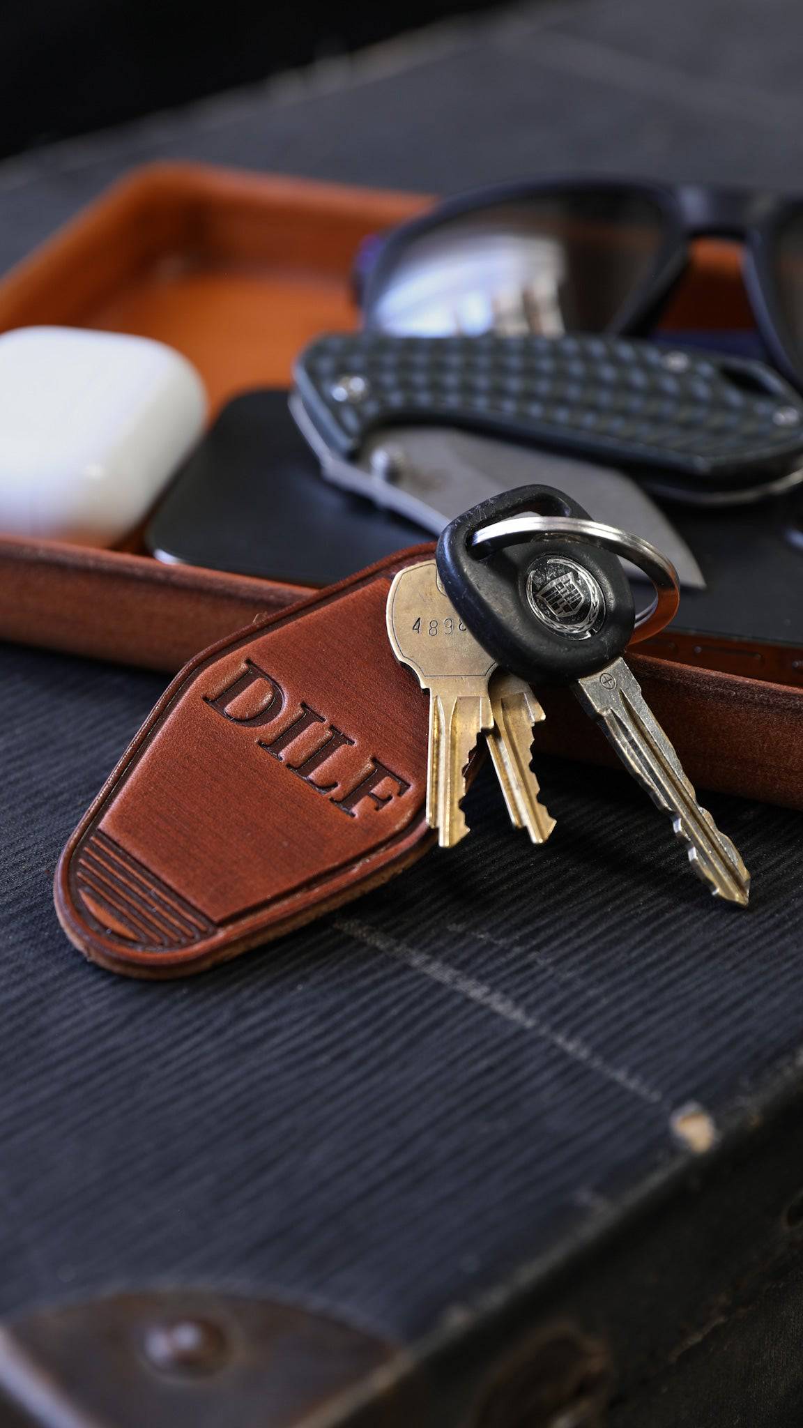 Dad's Keychain from Lifetime Leather Co.