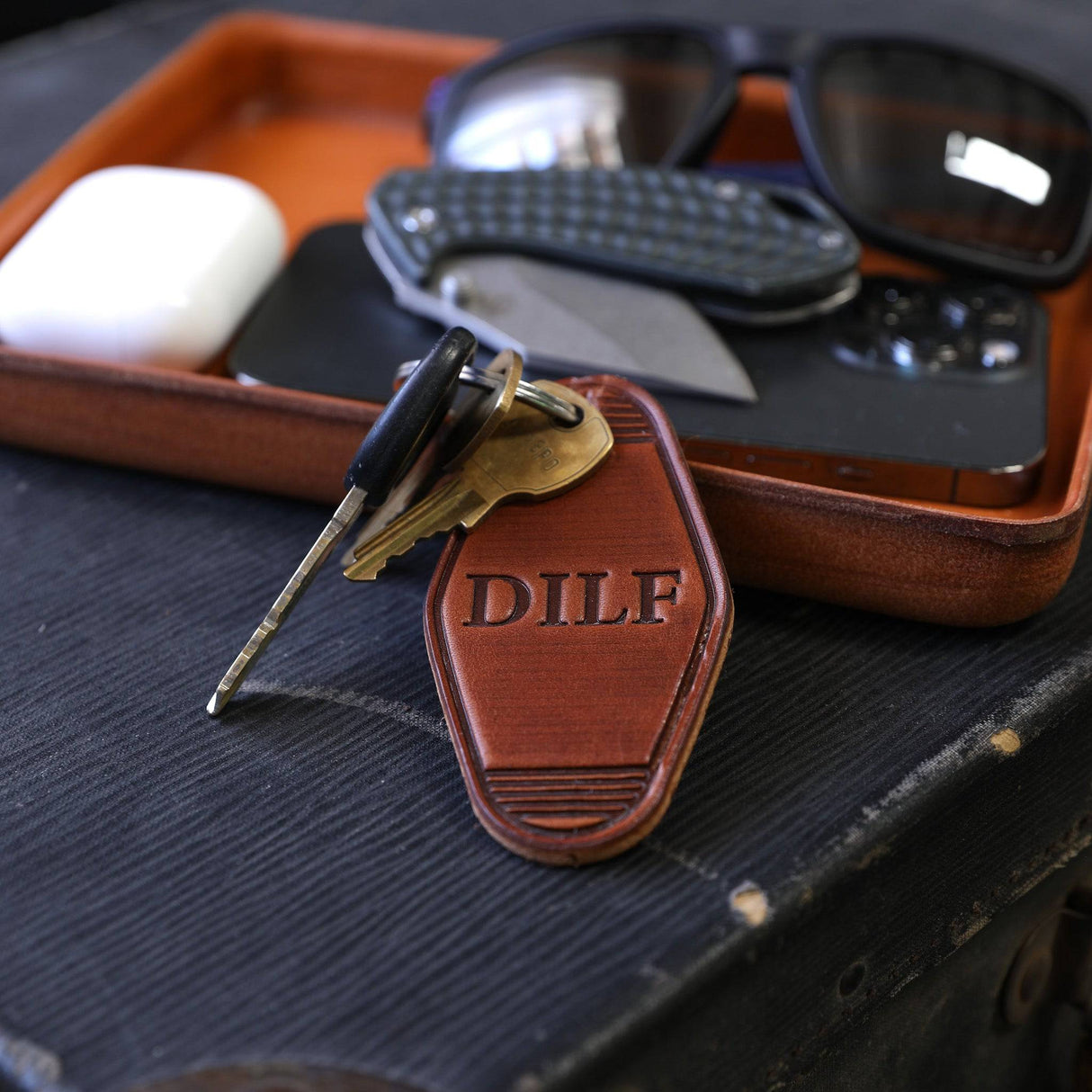 Dad's Keychain from Lifetime Leather Co.