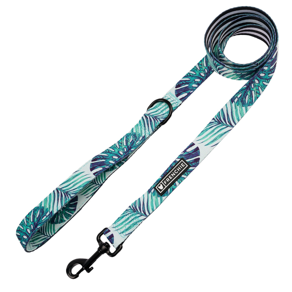 Frenchie Comfort Leash - Beverly Palms- Green from Frenchie Bulldog