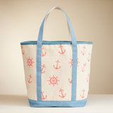 Anchor Wheel Printed Tote Bag  from Madeline Love