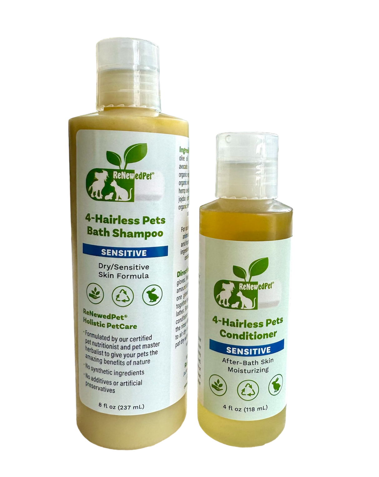 4-HAIRLESS PETS SENSITIVE SHAMPOO & CONDITIONER from ReNewedPet