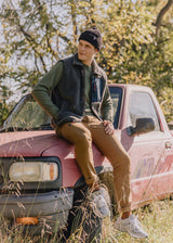 Merino Cardigan Stitch Beanie from American Trench