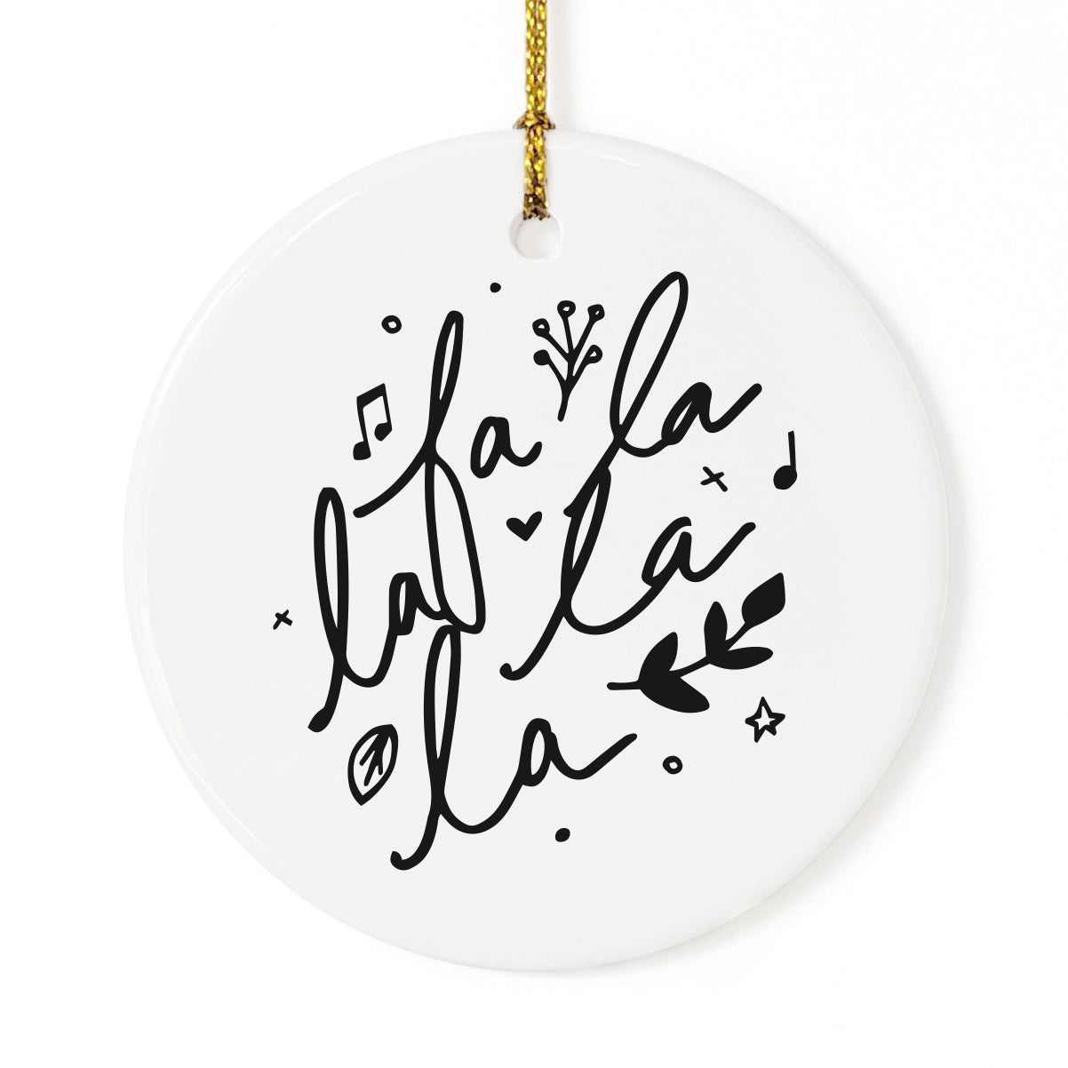 Fa La La La La Christmas Ornament from The Cotton & Canvas Co.