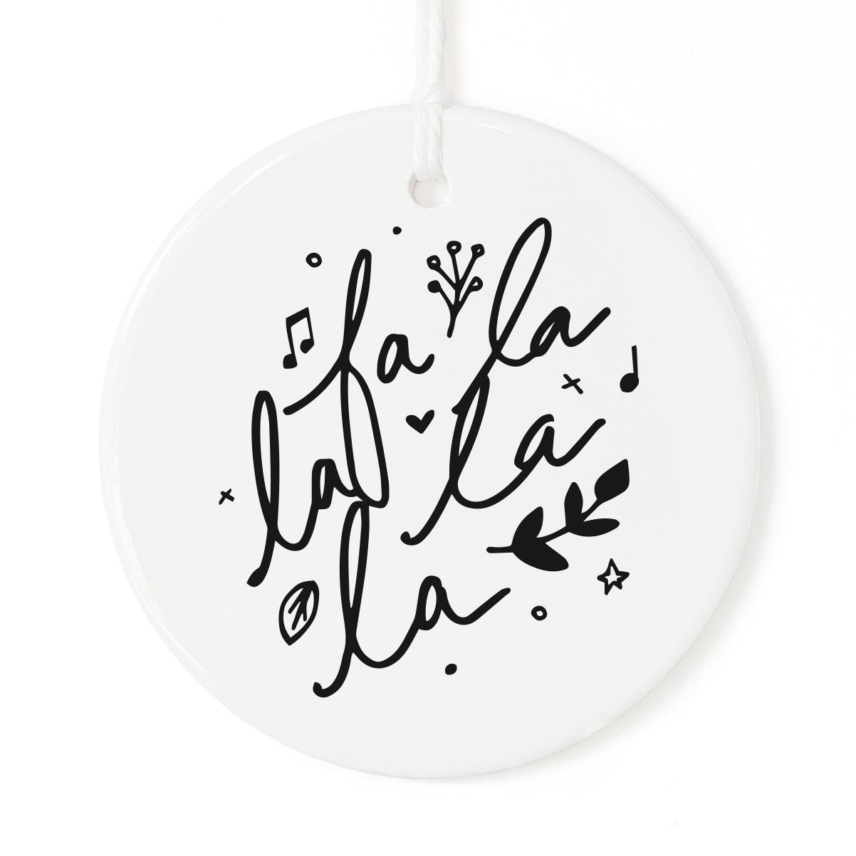 Fa La La La La Christmas Ornament from The Cotton & Canvas Co.