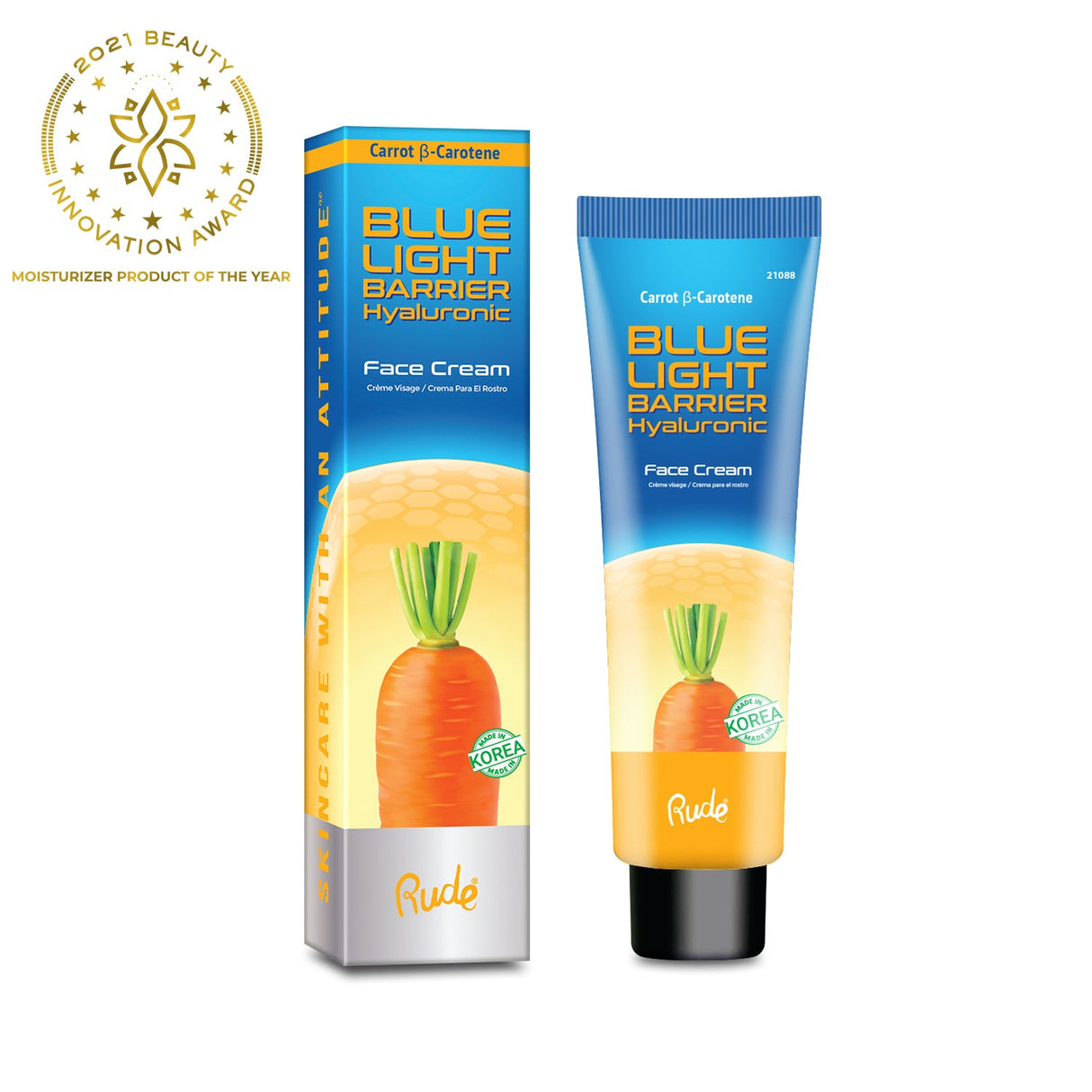 Blue Light Barrier Hyaluronic Face Cream from Rude Cosmetics