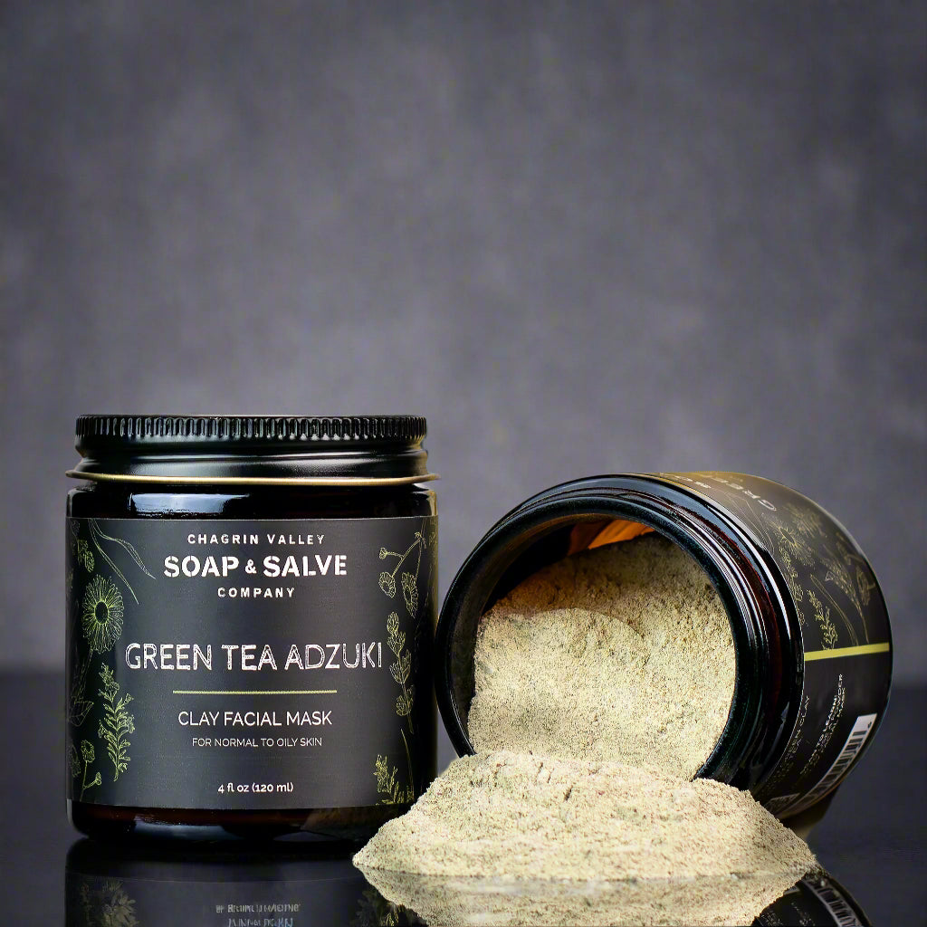 Clay Face Mask: Green Tea & Adzuki From Chagrin Valley Soap & Salve