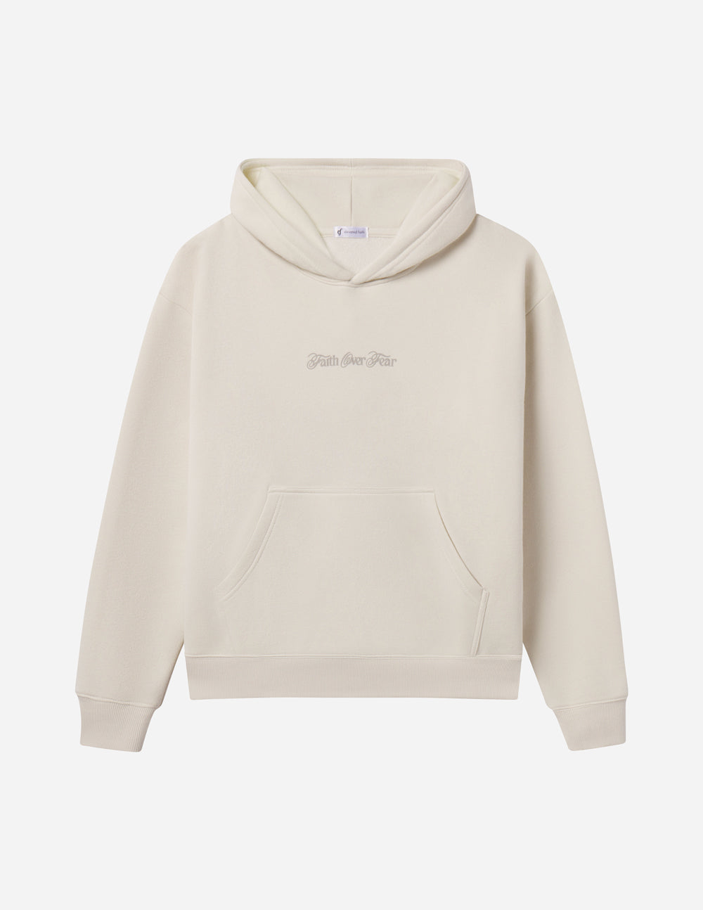 Faith Over Fear Taupe Unisex Hoodie from Elevated Faith