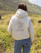 Faith Over Fear Taupe Unisex Hoodie from Elevated Faith
