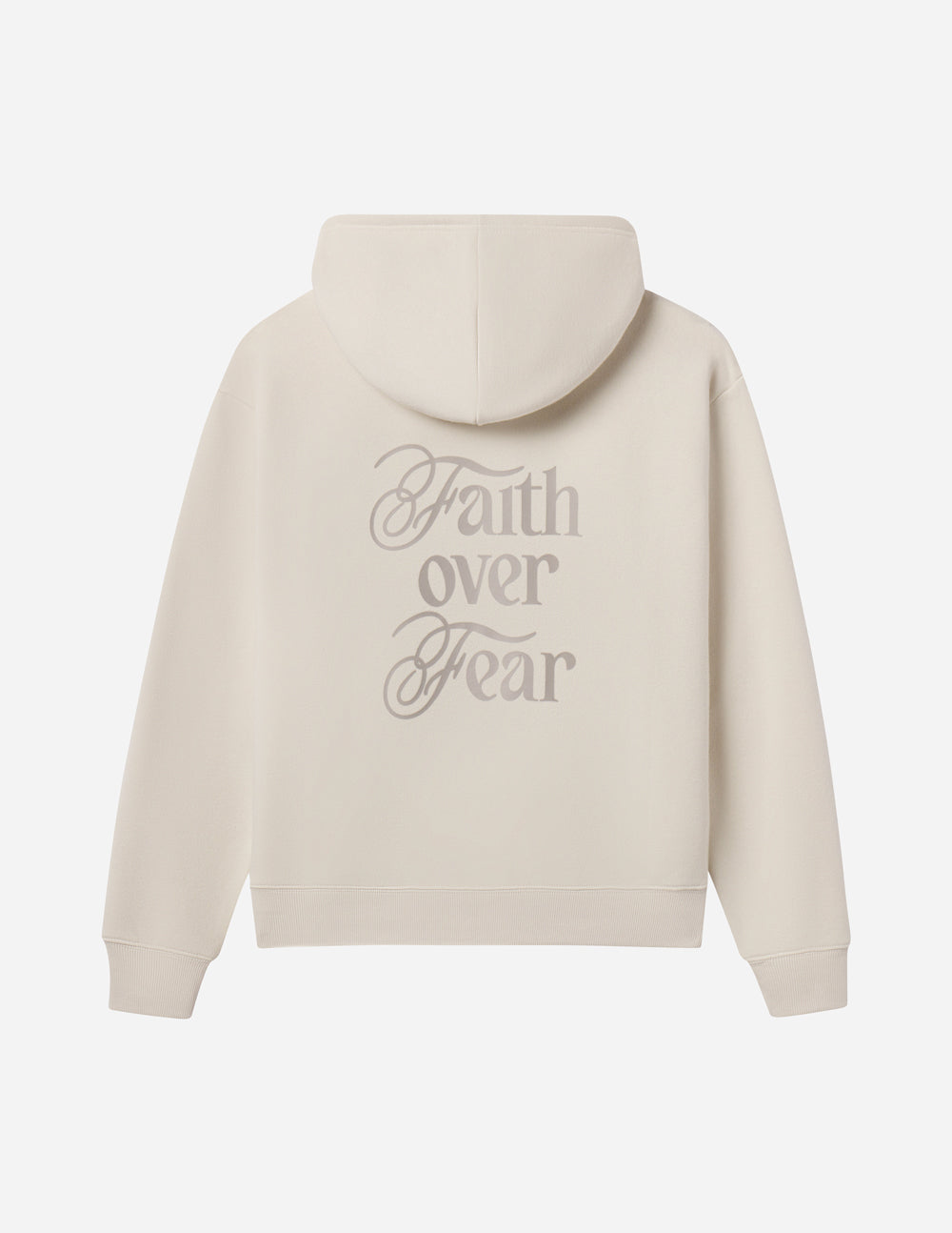 Faith Over Fear Taupe Unisex Hoodie from Elevated Faith