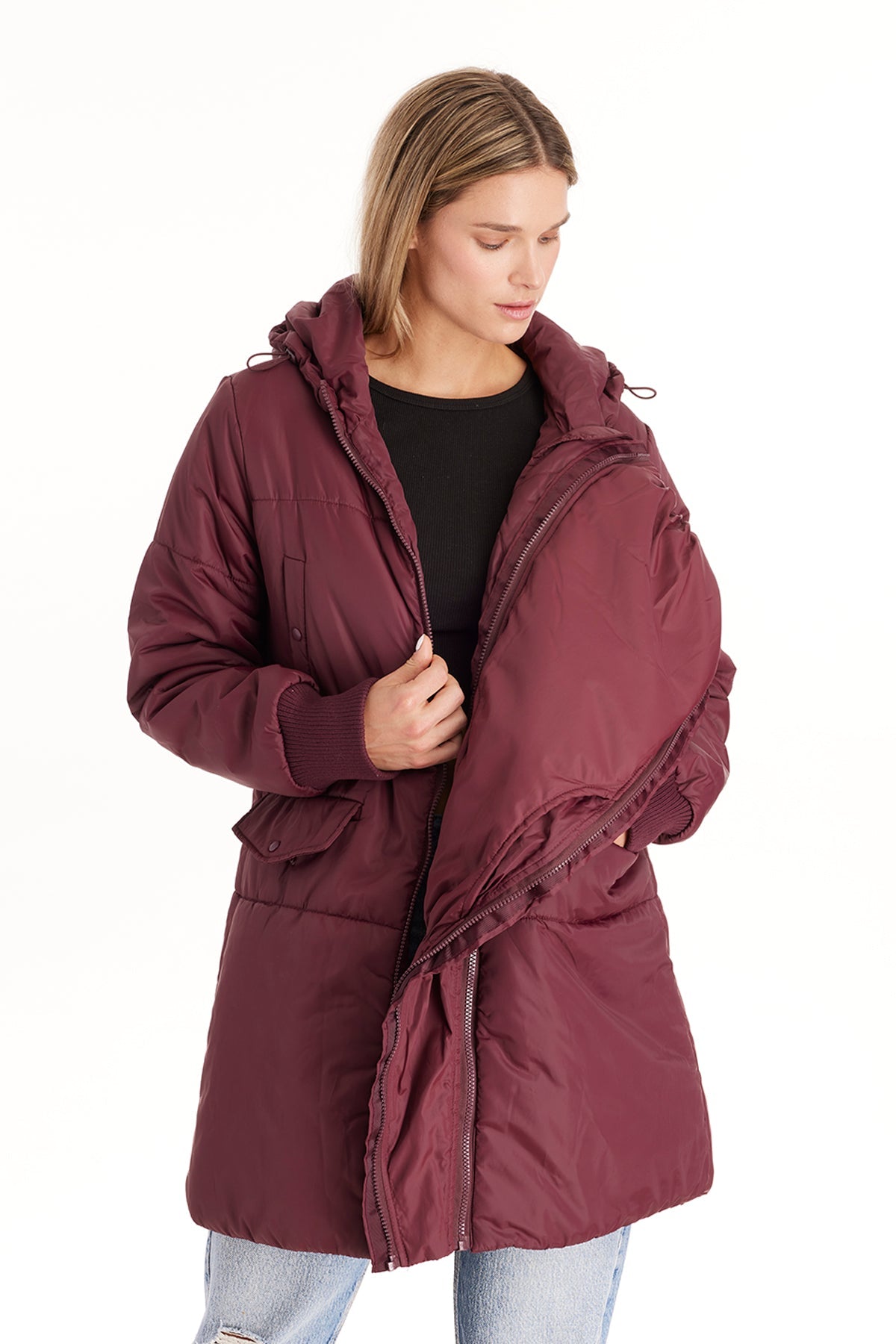 Faith 3 in 1 Maternity Bomber Coat From Moderneternity