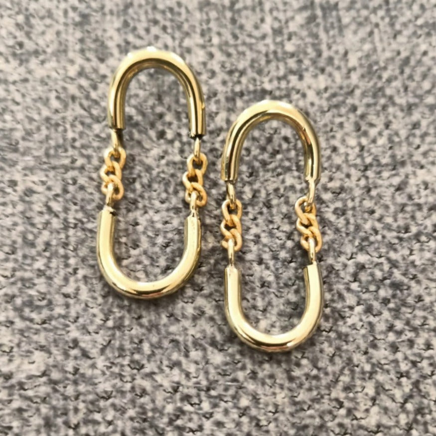 Falling Water Drop Stud Earrings From Abroad Modern