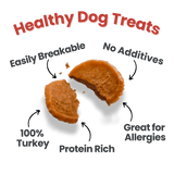 Turkey Chips for Dogs | All-Natural Single-Ingredient Healthy Dog Treats