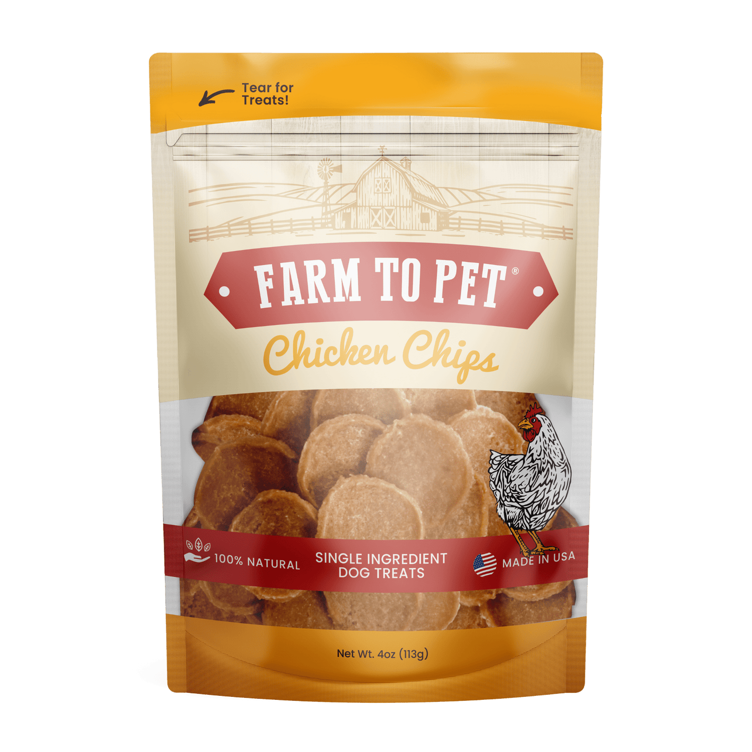 Chicken Chips for Dogs | All-Natural Single-Ingredient Dog Treats