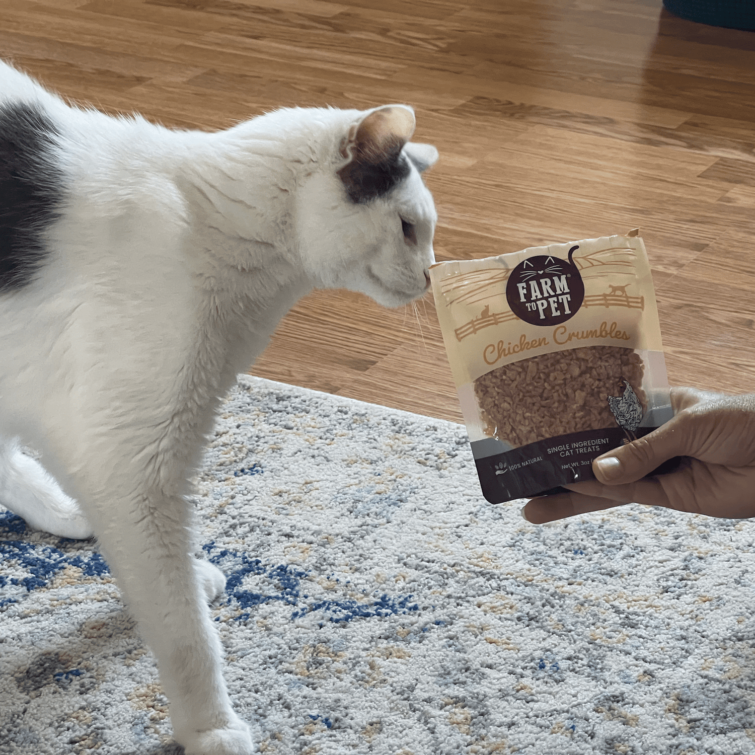 Chicken Crumbles for Cats | 100% Protein Cat Treats