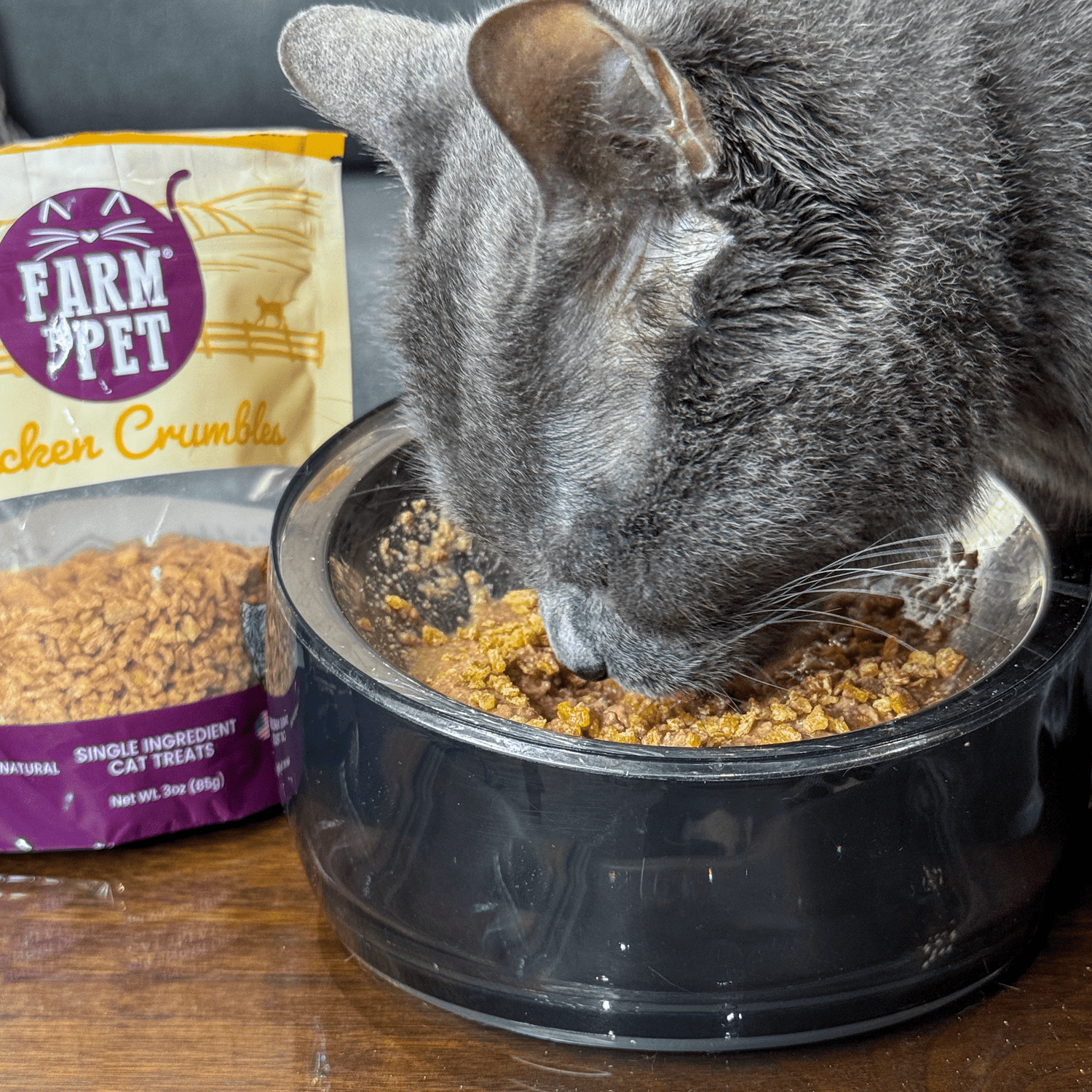 Chicken Crumbles for Cats | 100% Protein Cat Treats