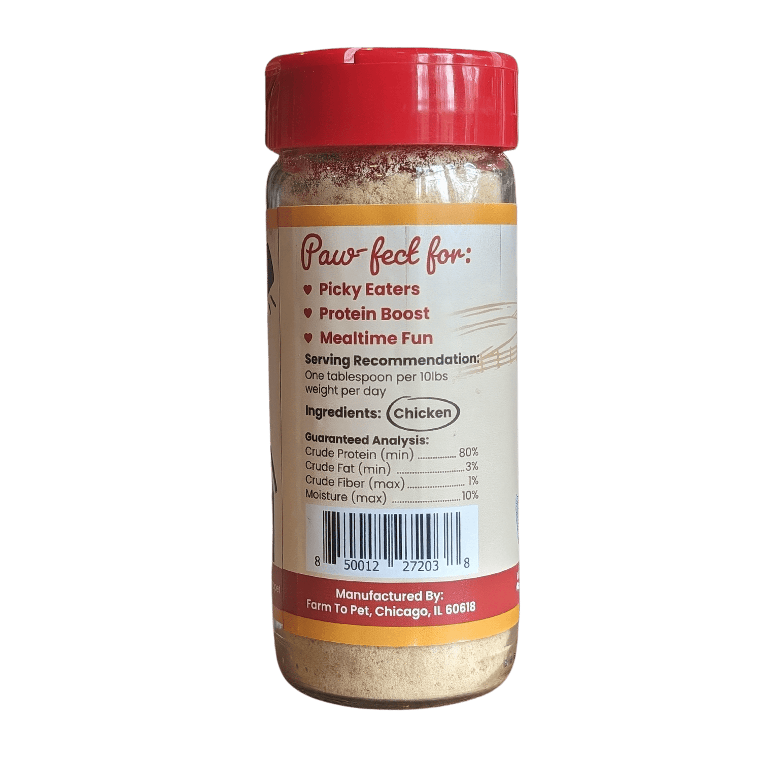 Treat Topper Chicken Dog Food Topper | Healthy Meal Supplement for Dogs from Farm To Pet