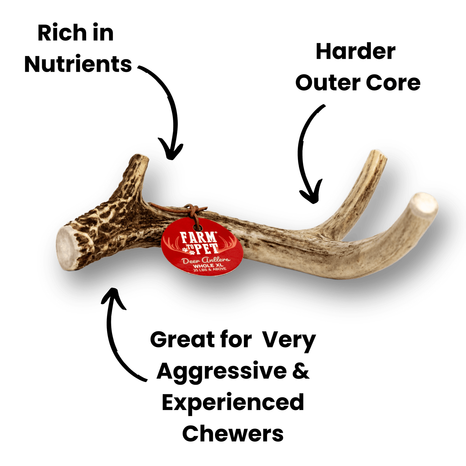 Deer Antler Dog Chews | Organic Antler Chews from Farm To Pet