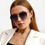 Farrah - Midnight Square Aviator sunglasses from TopFoxx