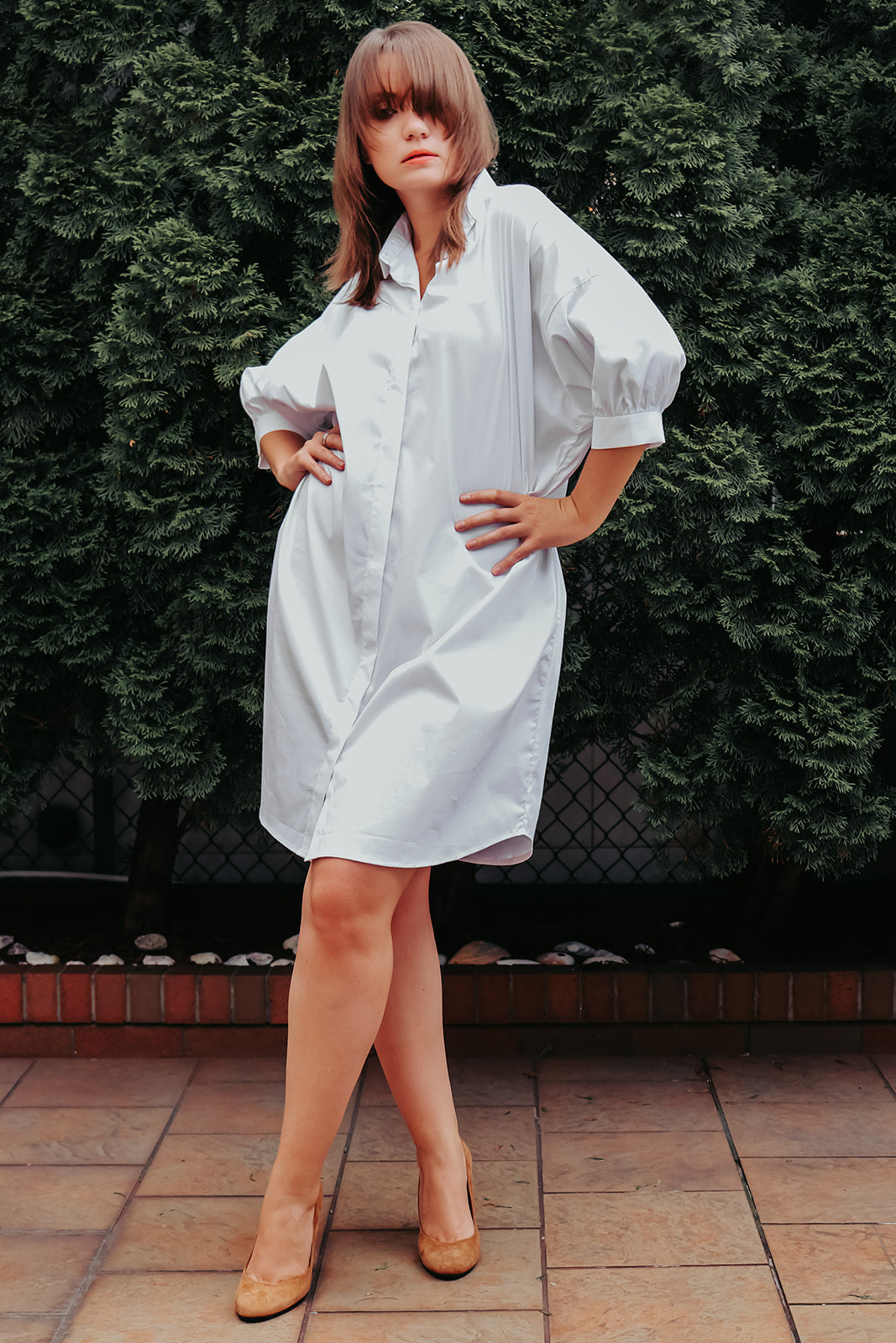 CASUAL SHIRT DRESS WITH POCKETS from EBRU Home