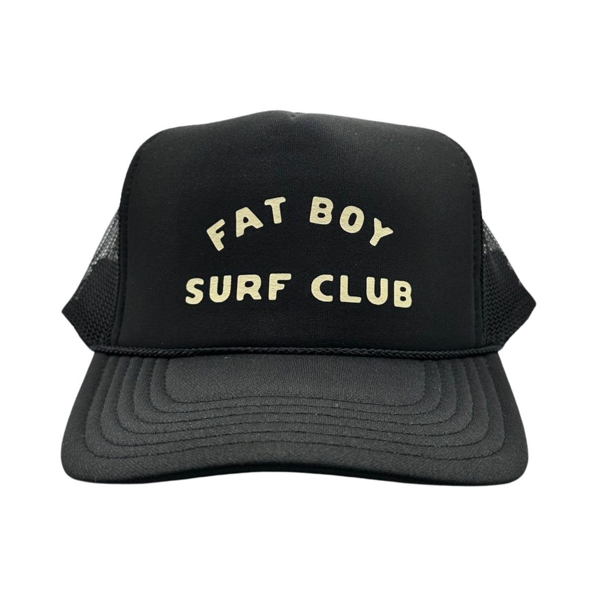 Fat Boy Surf Club Foam Trucker Hat - Black  From Fat Boy Surf Club