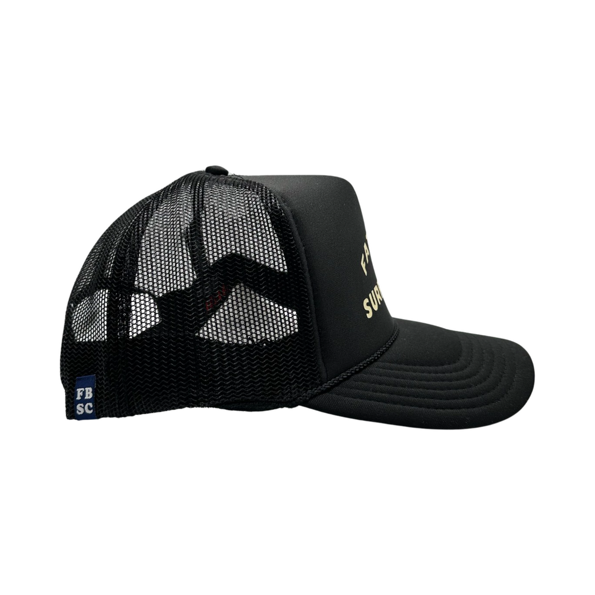 Fat Boy Surf Club Foam Trucker Hat - Black  From Fat Boy Surf Club