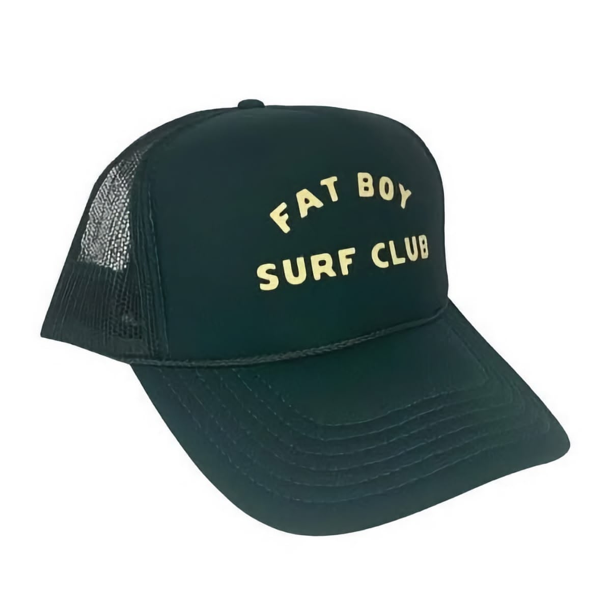 Fat Boy Surf Club Foam Trucker Hat - Dk Green  From Fat Boy Surf Club