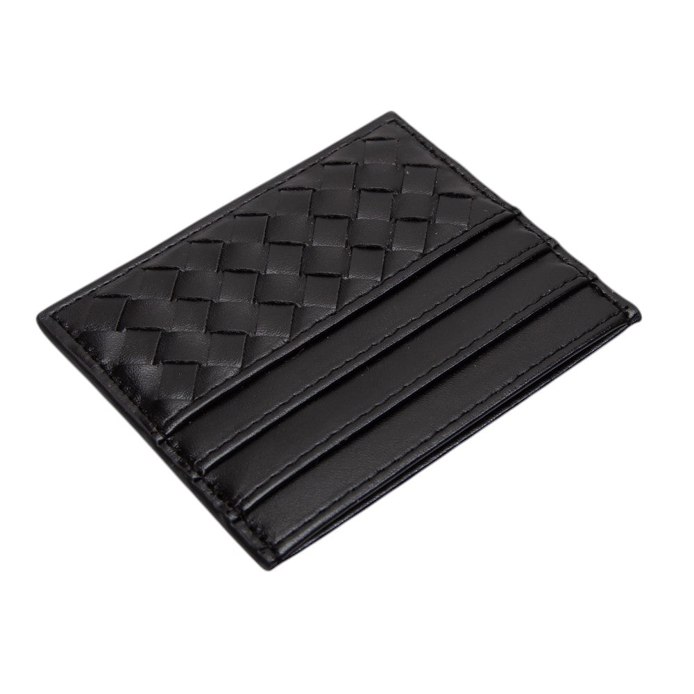 Faux Leather Basket Weave Card Holder Wallet  from Madeline Love