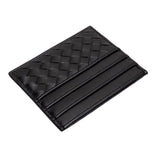 Faux Leather Basket Weave Card Holder Wallet  from Madeline Love