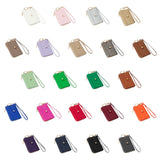 Faux Leather Basket Weave Flat Card Holder Wallet with Wristlet  from Madeline Love