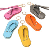 Faux Leather Flip-flop Mini Wristlet Bag Charm Coin Purse  from Madeline Love